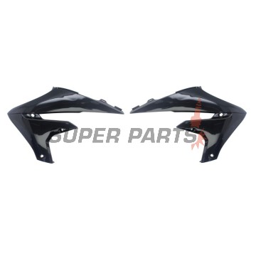 Μπροστινά πλαϊνά πλαστικά -POLISPORT- μαύρα, YAMAHA YZ 250/450 2018-2023