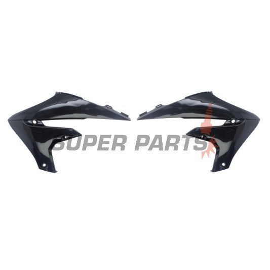 Μπροστινά πλαϊνά πλαστικά -POLISPORT- μαύρα, YAMAHA YZ 250/450 2018-2023