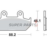 Τακάκια φρένων -TRW- MCB571, Honda CBR1000F (1987-1988), NX650 Dominator (1993-1994), RS125R (1988), VFR700F/Interceptor (1986-1987), VTZ250 (1988), XL400V Transalp (1992)