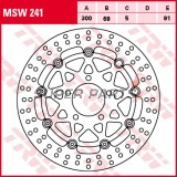 Δίσκος φρένου -TRW- MSW241, 300mm, Suzuki GSX-R600, GSX-R750, GSX-R1000 (2003-2005)