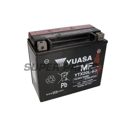 Μπαταρία -YUASA- YTX20L-BS, 19Ah 12V