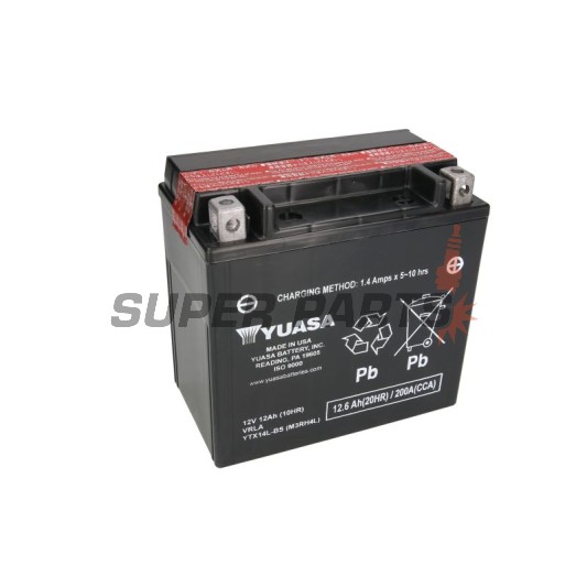 Μπαταρία -YUASA- YTX14L-BS, 13Ah 12V