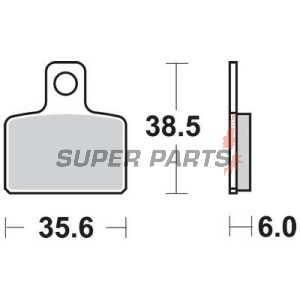Τακάκια φρένων -TRW- MCB767, Gas Gas Randonne 125, Husqvarna CR 50 (2011-2012), SM 50 (2011)