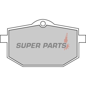 Τακάκια φρένων -FERODO- FDB583P, Moto Guzzi NTX 750 (1990-1993), Yamaha TT 600 (1989-1992), XT 600Z Ténéré (1985-1991)