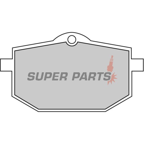 Τακάκια φρένων -FERODO- FDB583P, Moto Guzzi NTX 750 (1990-1993), Yamaha TT 600 (1989-1992), XT 600Z Ténéré (1985-1991)
