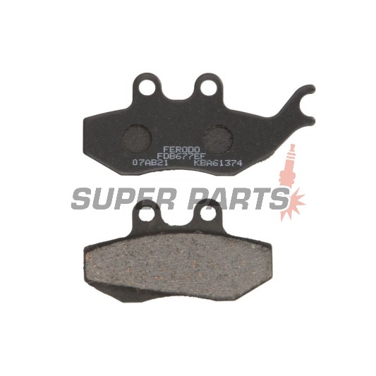 Τακάκια φρένων -FERODO- FDB677EF, Aprilia ETX125, MX50, Pegaso50/125, RS50, RX50/125, Gilera DNA50/125/180, Runner125/180, Malaguti Madison125, Piaggio GT125/250, Hexagon125, Skipper125, Sachs ZX50/125, ZZ125, Rieju RS1 50Evo