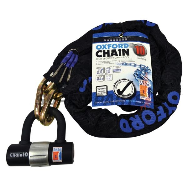Αλυσίδα με κλειδαριά -OXFORD- Chain10 10mm x1.4m