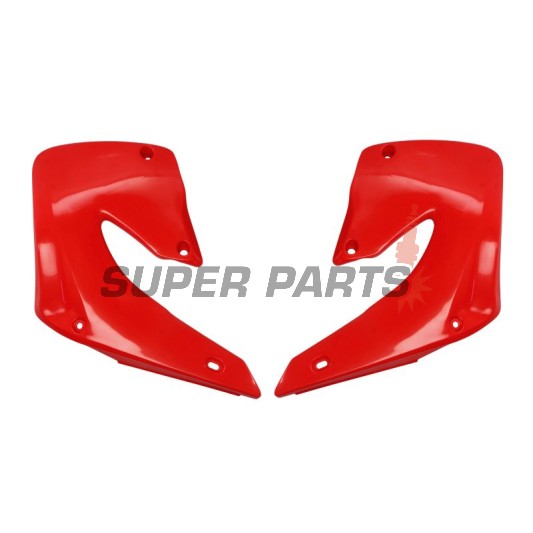 Μπροστινά πλαϊνά πλαστικά -POLISPORT- κόκκινα, HONDA CR 125/250 2000-2001