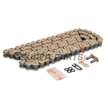 Αλυσίδα -DID- 520VX3G&B-120FB, μέγεθος 520, 120 κρίκοι, ενισχυμένη, χρυσό/μαύρη