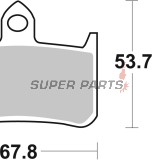 Τακάκια φρένων -BREMBO- 07HO28RC, Honda Hornet 900, Fireblade 900RR, VFR750R RC30, VTR1000F Fire Storm/Superhawk