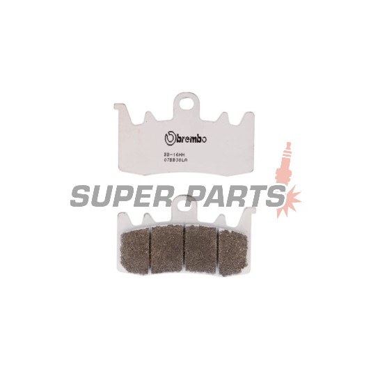 Τακάκια φρένων -BREMBO- 07BB38LA, Aprilia ETV/Tuono, BMW GS/R, Ducati Monster/Multistrada, Triumph Tiger 310-1300cc (1991-2022)