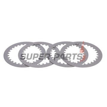 Σετ ατσάλινων δίσκων συμπλέκτη -TRW- MES301-4, Husqvarna SM610/610S/610ie/610E (1999-2010), Suzuki DR250S, GN250, GZ250 Marauder, VL125/250 Intruder (1982-2008)