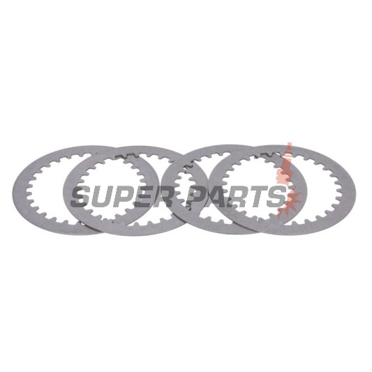 Σετ ατσάλινων δίσκων συμπλέκτη -TRW- MES301-4, Husqvarna SM610/610S/610ie/610E (1999-2010), Suzuki DR250S, GN250, GZ250 Marauder, VL125/250 Intruder (1982-2008)