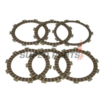 Σετ δίσκων συμπλέκτη -TRW- MCC114-6, Honda CRM 125 1990-1999, Honda NSR 125R 1989-2003, Honda NV400C Steed 1992-1997, Honda TRX 350TE FourTrax ES 2005-2006, Honda VT500 Shadow 1983-1985
