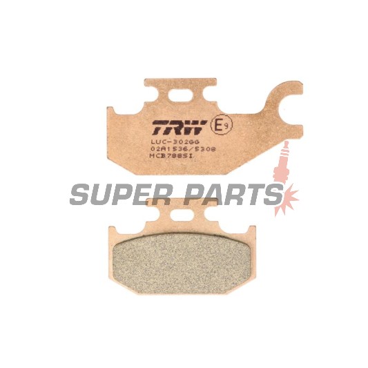 Τακάκια φρένων -TRW- MCB788SI, Suzuki LT-A KingQuad 400/450/500/700/750 (2005-2017), Suzuki LT-F KingQuad 400 (2008-2016)