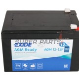 Μπαταρία -EXIDE- AGM12-12F, 12Ah 12V