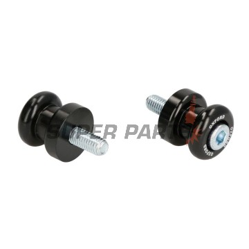 Μανιτάρια για πίσω βάση -OXFORD- Bobbins M8 x1.25, μαύρα, σετ