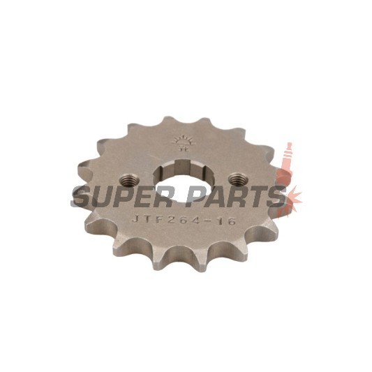 Μπροστινό γρανάζι -JT- JTF264,16, 16 δόντια, Derbi Senda 125 2004-2007, Gilera Coguar 125 2001, Honda C 90 1975-1986, CBZ 125 2001, EZ 90 1993-1996, Kymco Hipster 125 2001-2004, Stryker 125 1999-2005, Zing 125 1997-2001, Yamaha DT 125 1988