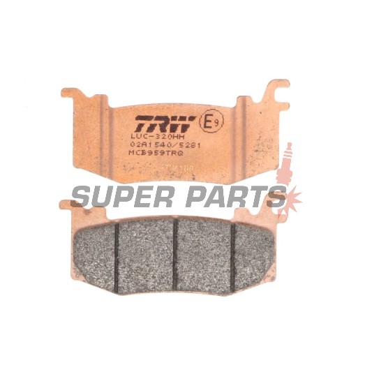 Τακάκια φρένων -TRW- MCB959TRQ, Aprilia RSV4 1100/Factory (2025-2026)/Ducati Panigale V4/V4S 1103 (2025-2026)/KTM RC 990 R (2026)/1390 Super Duke (2024-2026)