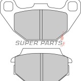 Τακάκια φρένων -FERODO- FDB2096EF, Kawasaki KFX 50/90 (2007-2017), Kymco Agility 125-200 (2008-2019), Like 50-200 (2009), MX/MXU 50-150 (2004-2010), People 50-500 (2000-2016), Vitality 50 (2004-2005)