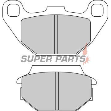 Τακάκια φρένων -FERODO- FDB2096EF, Kawasaki KFX 50/90 (2007-2017), Kymco Agility 125-200 (2008-2019), Like 50-200 (2009), MX/MXU 50-150 (2004-2010), People 50-500 (2000-2016), Vitality 50 (2004-2005)