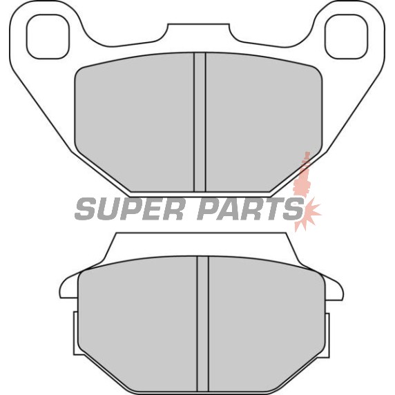 Τακάκια φρένων -FERODO- FDB2096EF, Kawasaki KFX 50/90 (2007-2017), Kymco Agility 125-200 (2008-2019), Like 50-200 (2009), MX/MXU 50-150 (2004-2010), People 50-500 (2000-2016), Vitality 50 (2004-2005)
