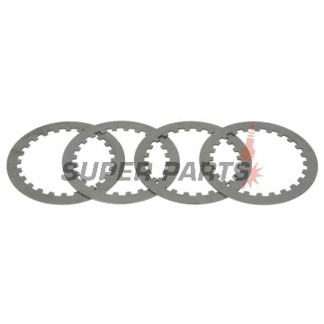 Σετ ατσάλινων δίσκων συμπλέκτη -TRW- MES331-4, Honda ANF125 Innova, CA125 Rebel, CBR125R, CG125/Titan, CLR125 Cityfly, CM125/185/200, CR80R/85R, CRF100F/230L/230M, NX125 Transcity, TRX90/250EX, XL/XLR/XR 100-200 (1978-2015); Yamaha YBR125/C