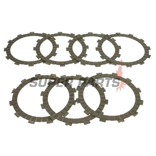 Σετ δίσκων συμπλέκτη -TRW- MCC435-7, Yamaha MT-07/Tracer 700/XSR700 (2014-2019), Yamaha XVS650 Drag Star/Classic (1998-2007), Yamaha YZ250 (1988-1992)