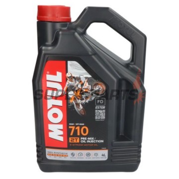 λάδι 2χρονου κινητήρα -MOTUL- 710, 2T, πλήρως συνθετικό + εστέρας, 4L