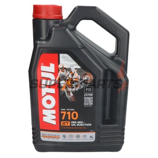 λάδι 2χρονου κινητήρα -MOTUL- 710, 2T, πλήρως συνθετικό + εστέρας, 4L
