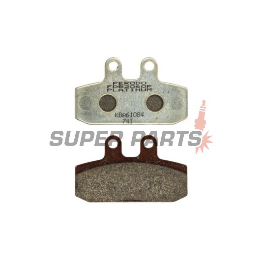 Τακάκια φρένων -FERODO- FDB2060P, Aprilia Scarabeo 500 2003-2004, Honda Rebel 125/Bali 50/100 1995-2000