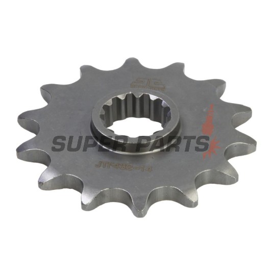 Μπροστινό γρανάζι -JT- JTF432,14, 14 δόντια, Betamotor Jonathan 350 2001-2010, Kawasaki KLX 400 2003, Suzuki DR 250 1993-1995, DR 350 1990-1999, DR-Z 400 2000-2017, GSF 250 1995-2000, RM 250 1982-1986, 2000-2012, RM-X 250 1989-2001