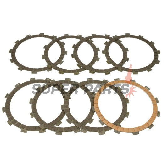 Σετ δίσκων συμπλέκτη -TRW- MCC502-8, KTM LC4 400/620/625/640 Adventure, Duke, EGS, EXC, SC, SMC, SX, SXC, Supermoto, Supercompetition (1994-2007)