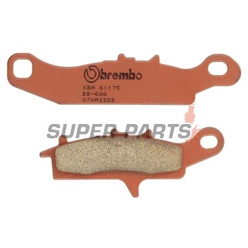 Τακάκια φρένων -BREMBO- 07KA25SD, Kawasaki KFX 450R, 700 (2004-2014), KVF 650 Brute Force, 700 Prairie (2002-2011), Suzuki LT-V 700 Twin Peaks (2004-2006)