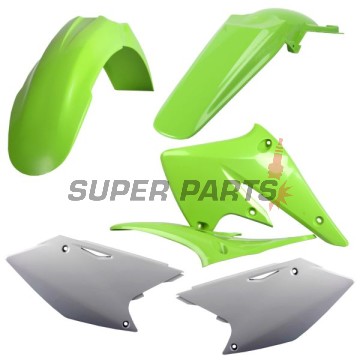 Σετ πλαστικών -POLISPORT- KAWASAKI KX 250 2004-2005