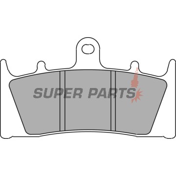 Τακάκια φρένων -FERODO- FDB2144ST, Kawasaki ZX-6R/ZX-9R/ZX-12R Ninja (1996-2003), Suzuki GSF1200 Bandit, GSX1300R Hayabusa, GSX-R1000 (1999-2007)