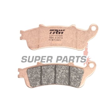 Τακάκια φρένων -TRW- MCB704SV, Aprilia Leonardo 125, Benelli 125 Jarno, Beta Eikon 125/150, Honda CB 1100, CBR 1100XX, Foresight/Jazz 250, Silver Wing 600, Gold Wing/VTX 1800, Deauville/Vulcan 650, VFR 800, Varadero 1000, Malaguti Ciak 125/150, Peugeot Lo
