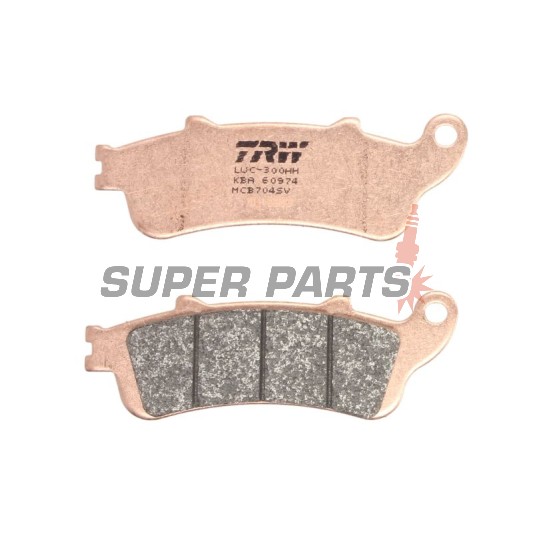 Τακάκια φρένων -TRW- MCB704SV, Aprilia Leonardo 125, Benelli 125 Jarno, Beta Eikon 125/150, Honda CB 1100, CBR 1100XX, Foresight/Jazz 250, Silver Wing 600, Gold Wing/VTX 1800, Deauville/Vulcan 650, VFR 800, Varadero 1000, Malaguti Ciak 125/150, Peugeot Lo