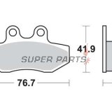Τακάκια φρένων -TRW- MCB774, Gilera Runner 125FX/180FXR/180VXR/200VXR (1999-2005), MBK XC 125 Flamex(2005), Peugeot Elyseo 125 (2003), Piaggio Beverly 125/125GT (2002-2005), Yamaha Cygnusx125 (2004-2009)