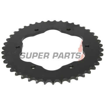 Πίσω γρανάζι -JT- JTR761,43, 43 δόντια, ατσάλινο, Ducati 1098 1098 2007-2009, 1198 1198 2009-2011, 1199 1199 2015, Diavel 1198 2011-2017, Monster 1200 2014-2017, Panigale 1103 2018-2019, Panigale 1199 2012-2017, Panigale 1285 2015