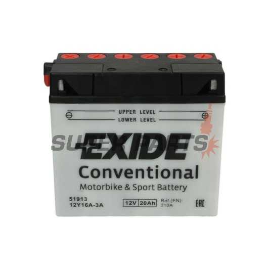 Μπαταρία -EXIDE- 12Y16A-3A 51913, 20Ah 12V