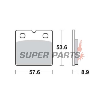Τακάκια φρένων -TRW- MCB617, BMW K75/K100 (1988-1996), BMW R80/R100 (1984-1996)