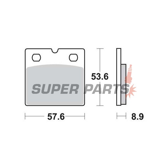 Τακάκια φρένων -TRW- MCB617, BMW K75/K100 (1988-1996), BMW R80/R100 (1984-1996)