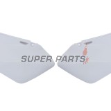 Πίσω πλαϊνά πλαστικά -POLISPORT- λευκά, SUZUKI RM 125/250 2001-2008