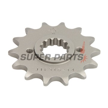 Μπροστινό γρανάζι -JT- JTF516,14, 14 δόντια, Kawasaki EL 250 1988-1999, 2001-2003, EL 252 2000, EX 250 1986-2007, GPX 250 1987-1996, KL 250 1984-2005, KL 650 1989, KLR 250 1984-2005, KLR 600 1984-1989, KLR 650 1987-1990