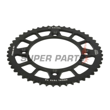 Πίσω γρανάζι -JT- JTA895,49BLK, 49 δόντια, μαύρο, αλουμινίου, Gas Gas MC 85 2022-2026, Husqvarna TC 85 2015-2024, KTM SX 105 2007-2011, SX 85 2004-2026, XC 105 2008-2009