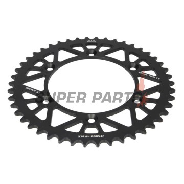 Πίσω γρανάζι -JT- JTA808,46BLK, 46 δόντια, μαύρο, αλουμινίου, Kawasaki KLX 400 2003, Suzuki DR 350 1990-1993, DR-Z 400 2000-2007
