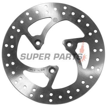 Δίσκος φρένου -BREMBO- 68B40758, Peugeot Elyseo 100/125/150, Elystar 125/150, Jet Force 125 (2003-2006)