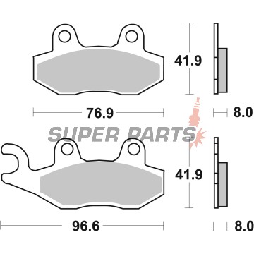 Τακάκια φρένων -BREMBO- 07YA21SA, ATK/Benelli/Cagiva/Honda/Husqvarna/Hyosung/Kawasaki/Kymco/Malaguti/MZ/MUZ/Peugeot/Triumph/Yamaha 50-1500cc (1985-2022)