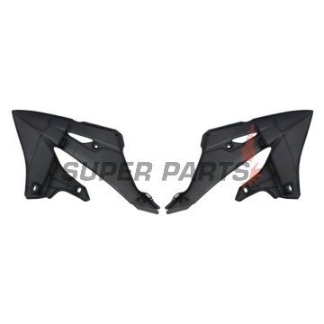 Μπροστινά πλαϊνά πλαστικά -POLISPORT- μαύρα, YAMAHA YZ 125/250 2022-2023